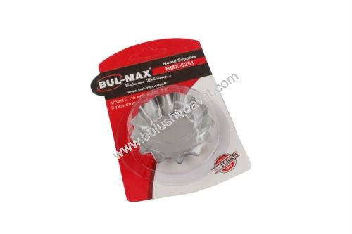 Bulmax Smart 2'' 3lu Metal Kek Kalıbı Bmx-6251 (10 Adet Gönderilir)