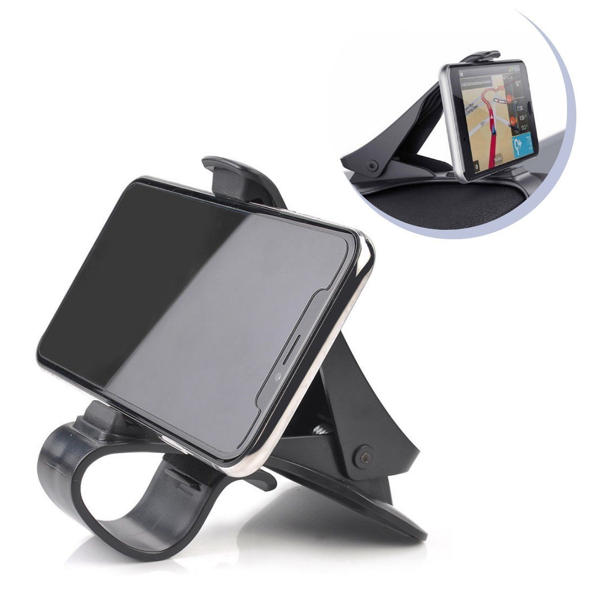 BUFFER® 360 Derece Dönebilen Torpido Konsol Üzeri Araba Araç Cep Telefon Gps Navigasyon Sabitleyici Tutucu