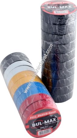 Bulmax 20yds Renklı Elektrk Bandı Bmx-617 (10 Adet Gönderilir)