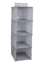 BUFFER® 4 Bölmeli Dolap İçi Alan Tasarruflu  Düzenleyici Organizer Bez Raf Çok Renkli