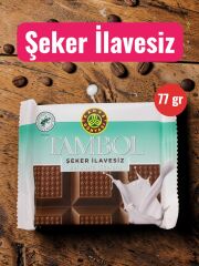 Tombol Şeker İlavesiz Bol Sütlü Çikolata 77 Gr Kahve Dünyası % 36 Kakao