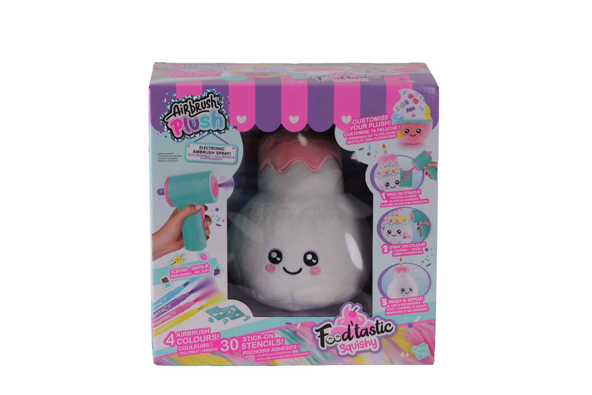 S00045573 SUN CNL HOBİ SET AIRBRUSH PELUŞ FOOD TASTIC SQUISHY