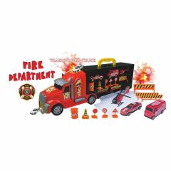 ERN-875 HEROES TOYS ÇANTALI İTFAİYE TAŞIYICI TIR SETİ