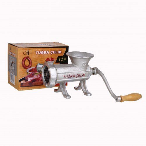 Tuğra Çelik No 12 Kıyma Makinesi Çevirme Kollu Döküm Sadece Makine