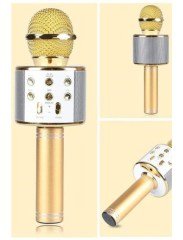 BUFFER® Şarj Edilebilir Telefon Ve Usb Bağlantılı Şarkı Karaoke Mikrofon