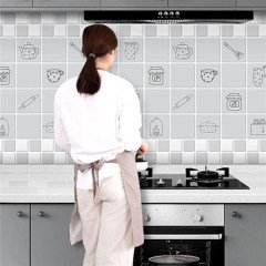 BUFFER® Sıcaklığa Dayanıklı Kendiliğinden Yapışkanlı Film Su ve Yağ Geçirmez Duvar Folyosu 5mt*60 cm