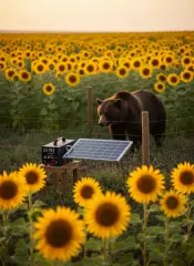 Enkashock 50W Güneş Enerjili Elektrikli Çit Makinesi Seti (Akü+Solar+Cihaz)