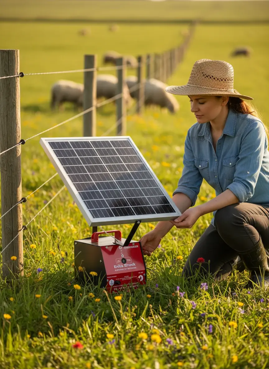 Enkashock 25W Güneş Enerjili (Solarlı) Elektrizatör Elektrikli Çit Makinesi