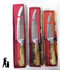 Lazoğlu Sürmene 3lü Kurban Bıçak Seti (1,2,3 Numara)