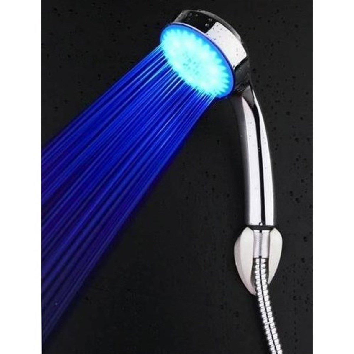 BUFFER® Isıya Duyarlı 3 Renk Değiştiren Led Işıklı Duş Başlığı Fiskiyesi