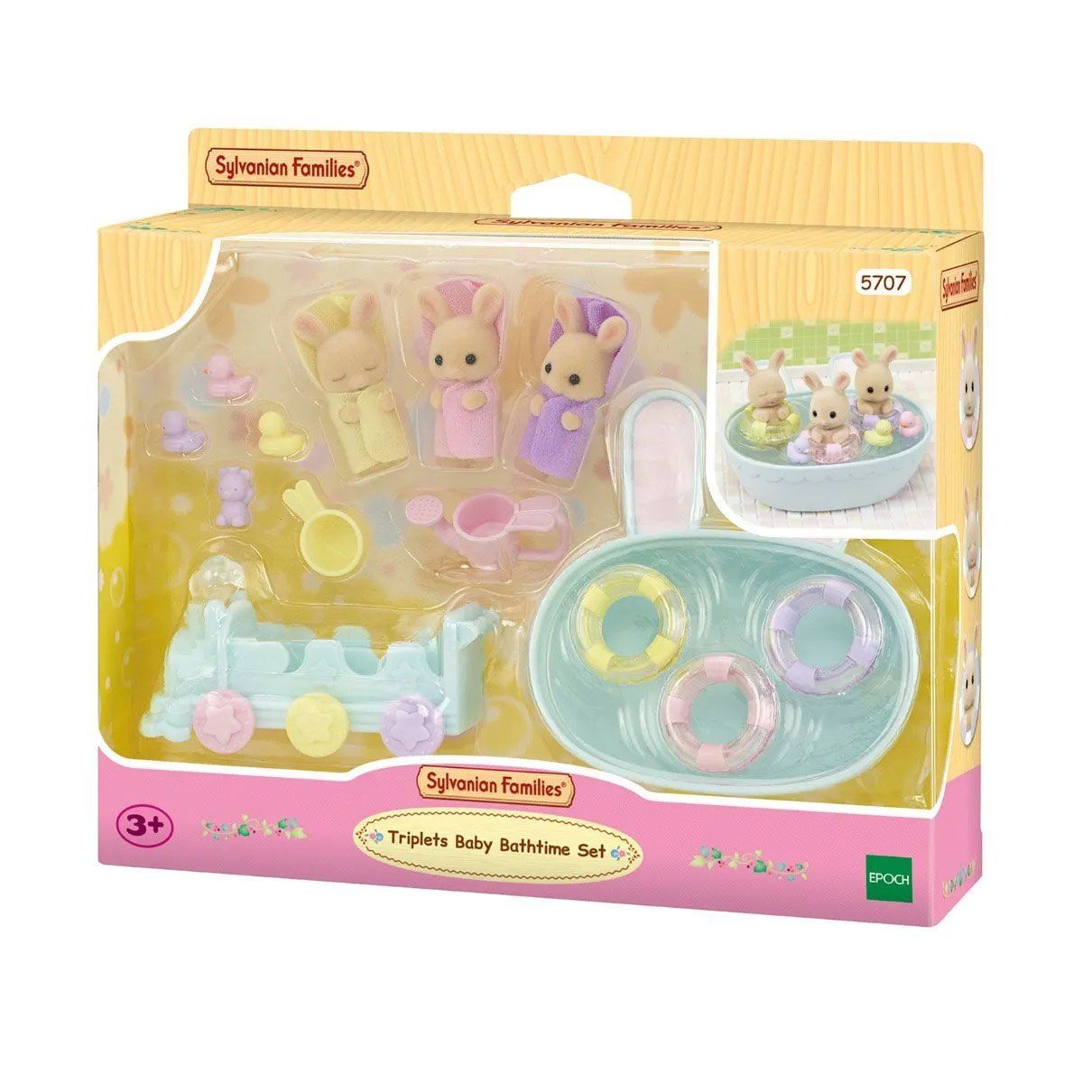 5707 Sylvanian Families Üçüzler Banyo Seti +4 yaş