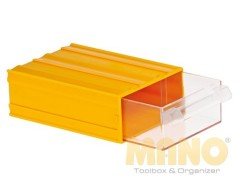 Mano Plastik Çekmeceli Sarı Kutu K-10   85mm x 120mm x 40mm