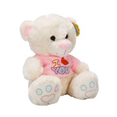 8311 SUN-JHN-PFF-SK PELUŞ AYI OTURAN LOVE TSHIRTLÜ 40 CM 2R