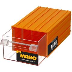 Mano Plastik Çekmeceli Sarı Kutu K-45  175mm x 230mm x 110mm