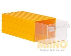 Mano Plastik Çekmeceli Sarı Kutu K-50  140 mm x 230 mm x 98 mm
