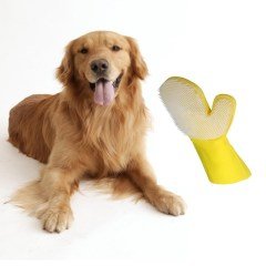 BUFFER® Ergonomik Masajlı Evcil Hayvan Kedi Köpek Yıkama Eldiveni Aparatı