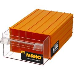 Mano Plastik Çekmeceli Sarı Kutu K-55   212 mm x 302 mm x 126 mm