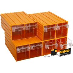 Mano Plastik Çekmeceli Sarı Kutu K-56 212 mm x 302 mm x 126 mm (12'li Paket)