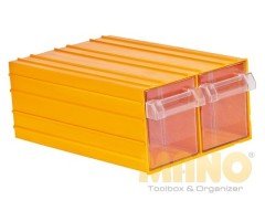 Mano Plastik Çekmeceli Sarı Kutu K-56 212 mm x 302 mm x 126 mm (12'li Paket)