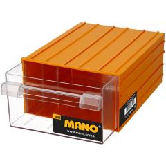 Mano Plastik Çekmeceli Sarı Kutu K-60 260 mm x 340 mm x 150 mm