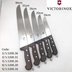 Victorinox Ahşap Saplı Bıçak 26 cm Doğrama ve Kelle Bıçağı 7.5200.26