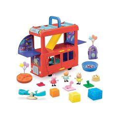 F8881 Peppa Pig 2si1 arada Part Otobüsü +3 yaş