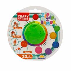3018 SUN-SABC-CRF-Oyun Hamuru Zıp Zıp Tekli 20 gr 8 Renkli - Sunman