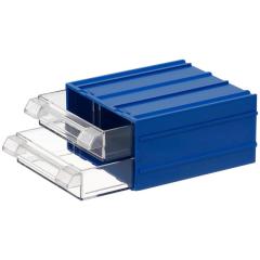 Mano Plastik Çekmeceli Mavi Kutu MK-31   110 mm x 120 mm x 62 mm (40'lı Paket Halinde Satılır)