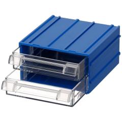 Mano Plastik Çekmeceli Mavi Kutu MK-31   110 mm x 120 mm x 62 mm (40'lı Paket Halinde Satılır)