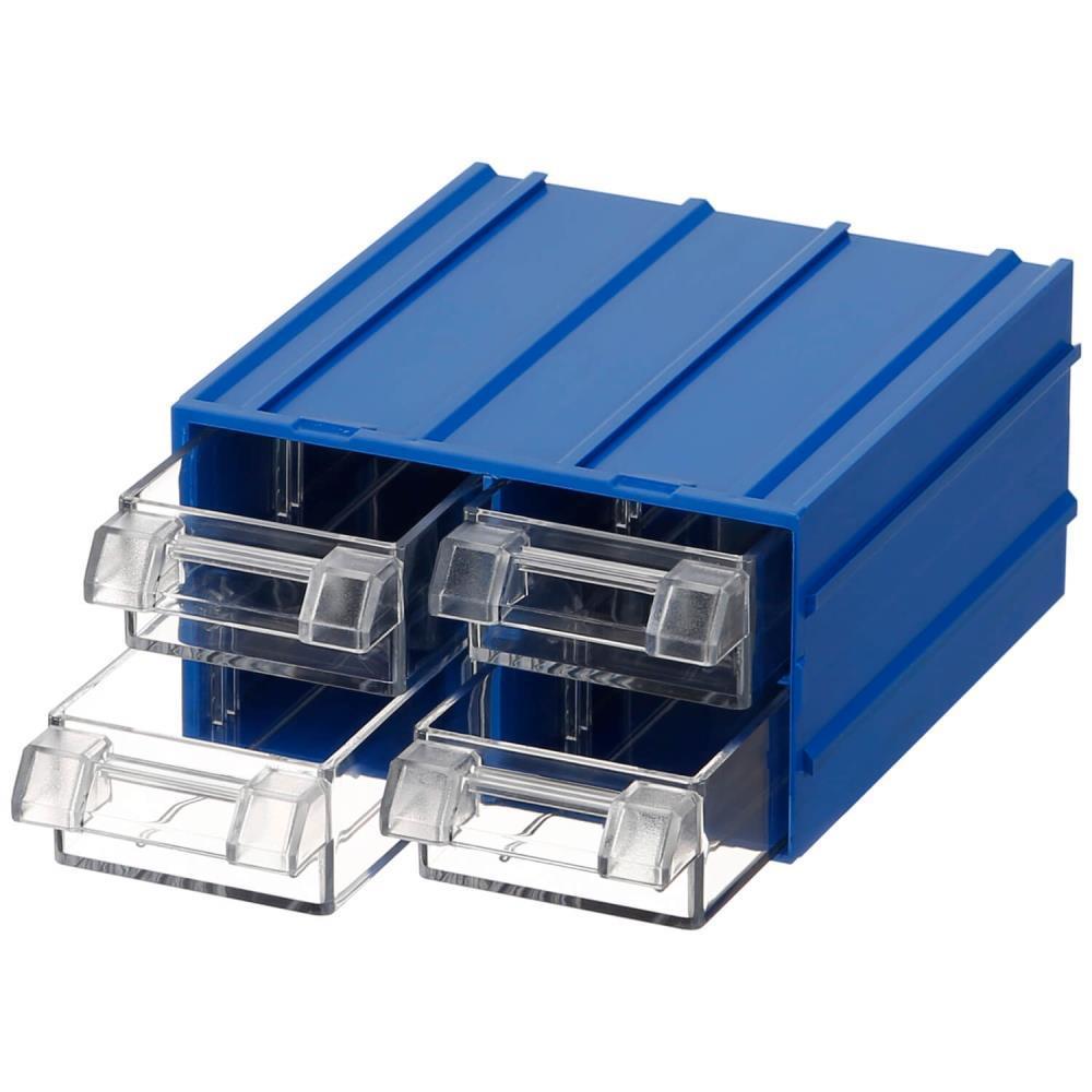 Mano Plastik Çekmeceli Mavi Kutu MK-32 110 mm x 120 mm x 62 mm (40'lı Paket Halinde Satılır)