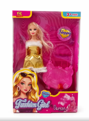 NZM-615 FASHION GIRL ÇANTALI AKSESUARLI OYUNCAK BEBEK
