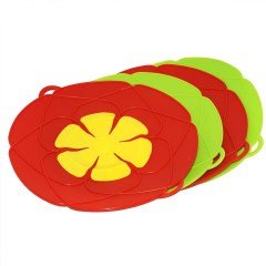 BUFFER® Mikrodalga Fırında Kullanılabiilir Tencere Taşırmaz Slikon Kapak