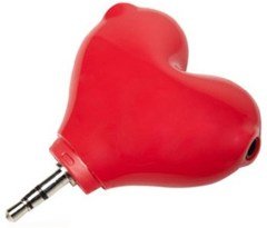 BUFFER® Kalp Şekilli Kulaklık Çoklayıcı