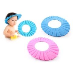 BUFFER® Ayarlanabilir Bebek Banyo Şapkası Pembe Küvet Şapkası Başlığı