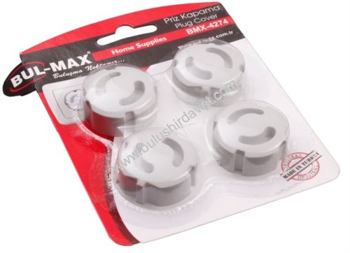 Bulmax Dotrlu Prız Koruyucu Bmx-4274(m0210) (10 Adet Gönderilir)