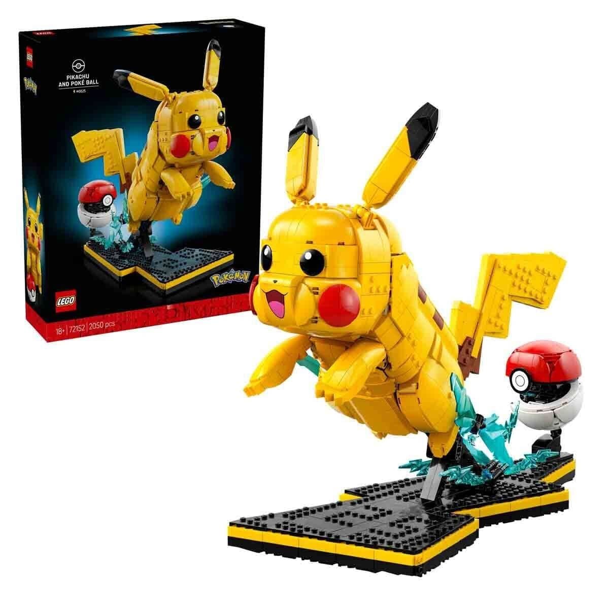 72152 Lego Pokémon Pikachu ve Poké Topu 2050 parça +18 yaş
