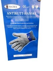 2'li Kesilmez Çelik Tel Örgü Eldiven ve Kumaş Eldiven Set - Small Beden