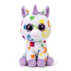 PL62861 25 CM RENKLİ UNİCORN OYUNCAK PELUŞ