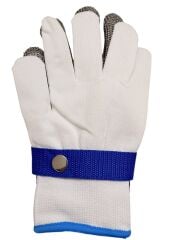 2'li Kesilmez Çelik Tel Örgü Eldiven ve Kumaş Eldiven Set - Medium Beden