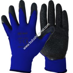 Bulmax Mavı-sıyah Nıtrıl Naylon Eldıven Bmx-6043 (12 Adet Gönderilir)