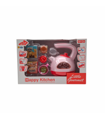 DMN5535-9A PİLLİ IŞIKLI SESLİ DUMAN ÇIKARAN KETTLE OYUNCAK MUTFAK SETİ