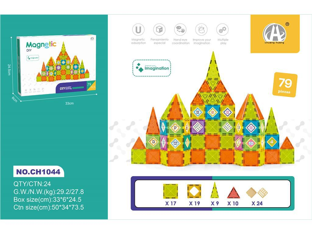 03-CH1044 5,5 CM MANYETİK BLOKLAR 79 PCS