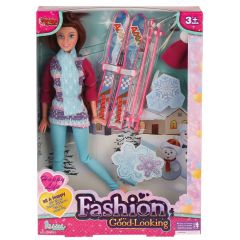 WG-66730-66731 Kutulu 29cm Aksesuarlı Kayakçı Bebek - Vardem Oyuncak