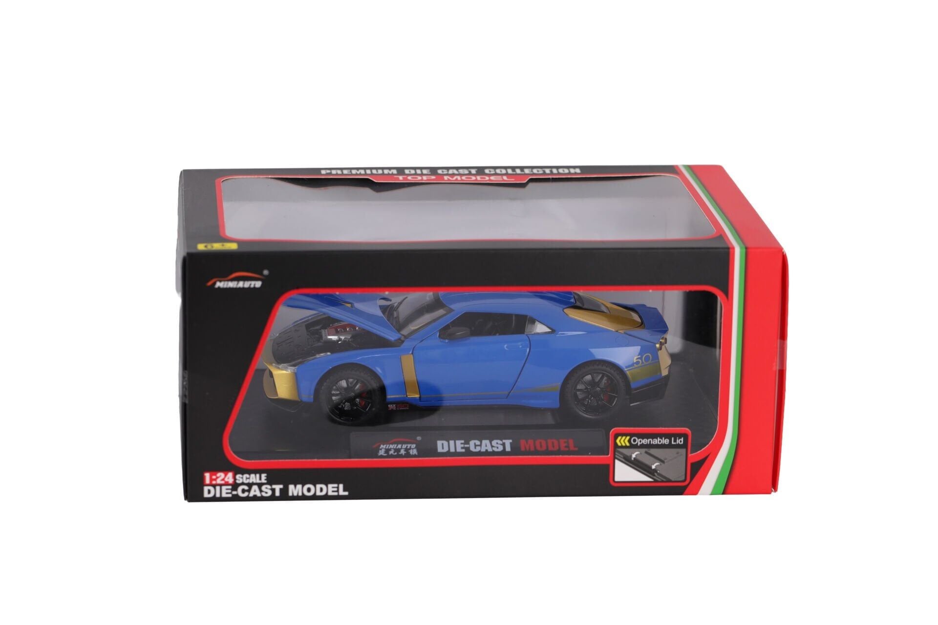 KZL-DC24243 NISSAN GTR 1:24 ISIKLI SESLI KUTULU 18