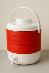 Camptown 9 LT Kale 1008P Soğuk Su Termosu Musluklu Plastik Piknik Termos Mavi