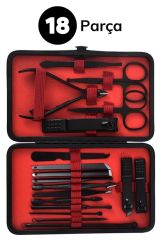 BUFFER® 18 Parça Çanta Tipi Manikür Pedikür Tırnak Bakım Seti