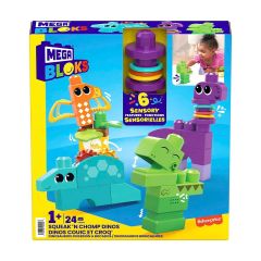 HKN43 Mega Bloks Sesli ve Hareketli Dinozorlar 24 parça +1 yaş