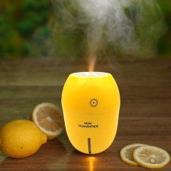 BUFFER® Limon Tipi Mini Hava Oda Nemlendirici Ledli Işıklı Buhar Makinesi