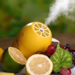 BUFFER® Limon Tipi Mini Hava Oda Nemlendirici Ledli Işıklı Buhar Makinesi