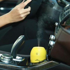 BUFFER® Limon Tipi Mini Hava Oda Nemlendirici Ledli Işıklı Buhar Makinesi